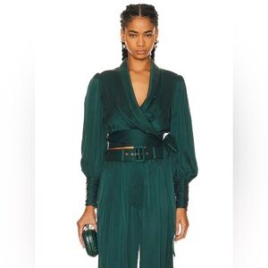 ZIMMERMANN Silk Wrap Top